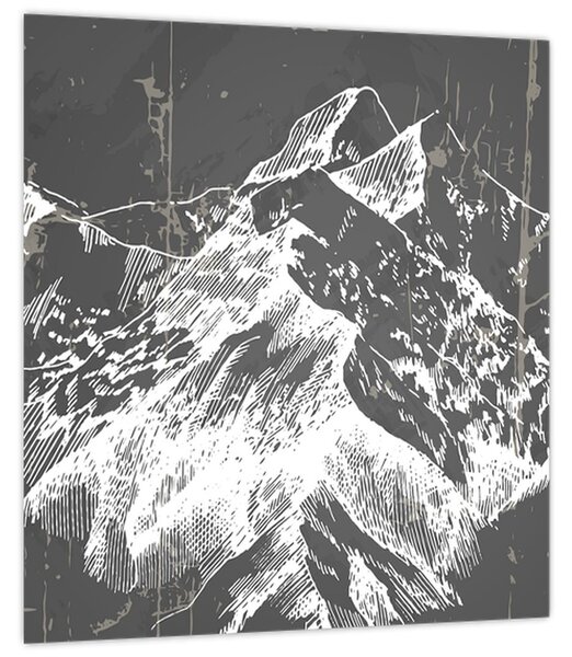 Obraz - Ilustrace hor (30x30 cm)
