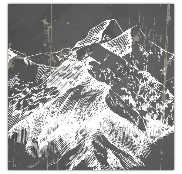 Obraz - Ilustrace hor (30x30 cm)