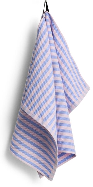 Utěrka z organické bavlny Canteen Sky blue / Light Pink Stripe