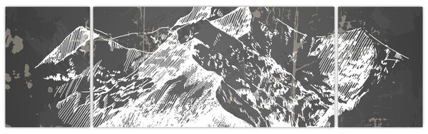 Obraz - Ilustrace hor (170x50 cm)