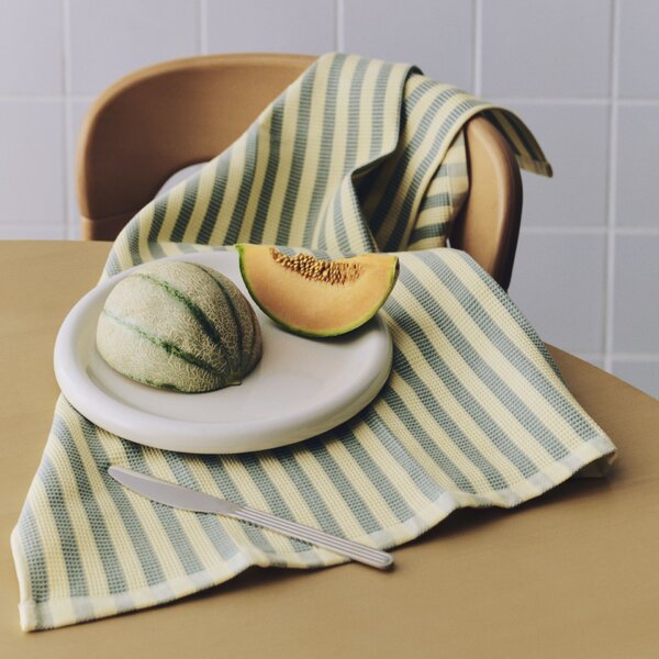 Utěrka z organické bavlny Canteen Green / Yellow