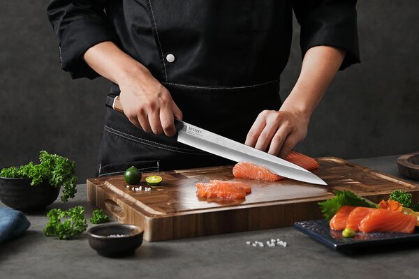 XinZuo Nůž Sashimi F3S 300 mm