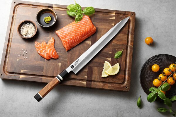 XinZuo Nůž Sashimi F3S 300 mm