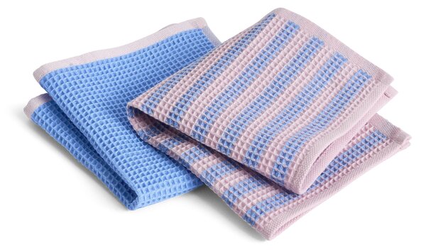 Utěrka z organické bavlny Canteen Sky blue / Pink – 2 ks