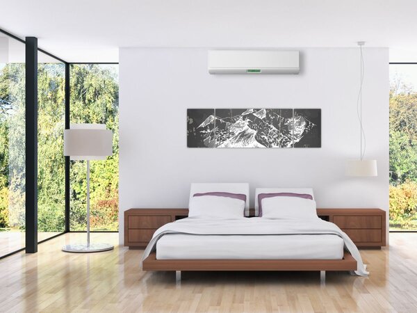 Obraz - Ilustrace hor (170x50 cm)