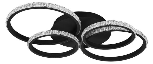Trio Leuchten R67364106 CIRES - Stropní lustr stmívatelný klasickým vypínačem, LED 27W, 4000K, 3400lm, 65 x 49cm (Moderní stropní lustr s přirozenou barvou světla 4000K)