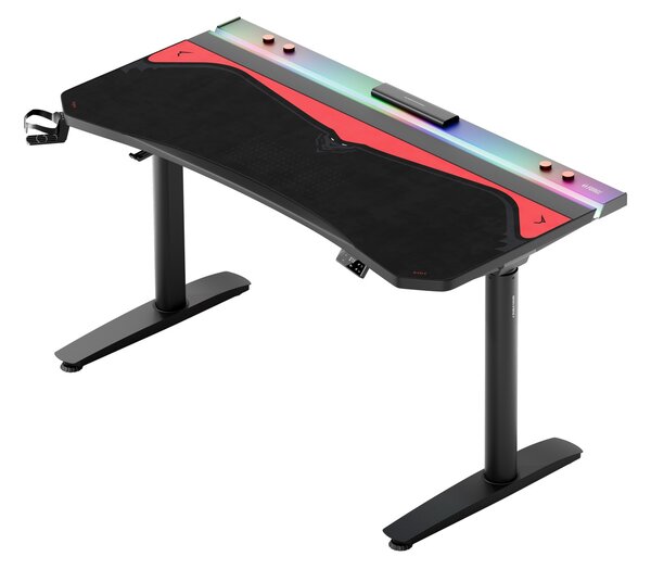 Velká ochranná herní podložka na stůl Diablo X-Forge Black Bloody Mary 140 x 52 cm