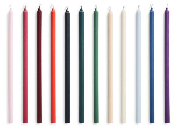 Svíčky Slim Multi Ø 1,2 cm – set 12 ks