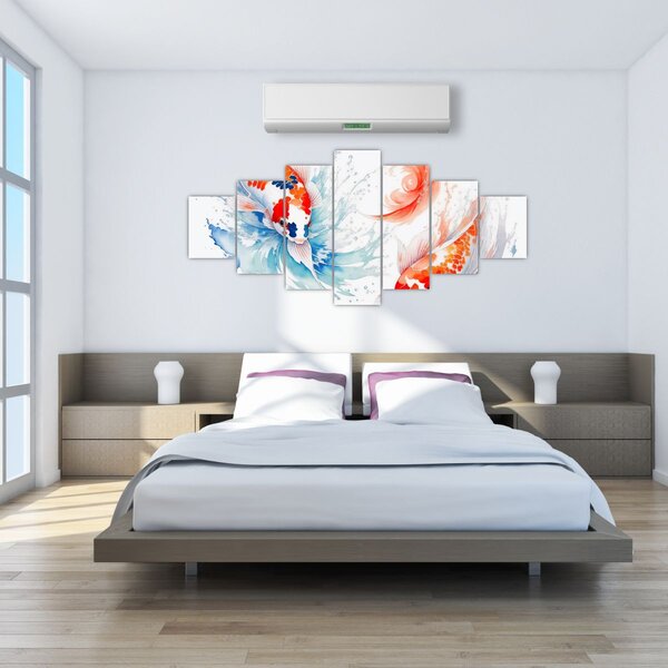 Obraz - Ryby (210x100 cm)