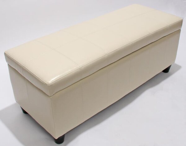 Skladovací lavice Krien 112 x 45 x 45cm - Krémová