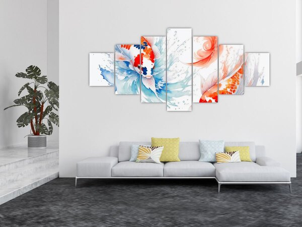 Obraz - Ryby (210x100 cm)