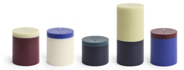 Svíčka Silo Ivory / Royal Blue 11 cm