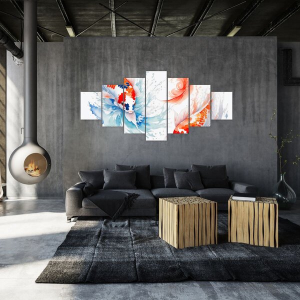 Obraz - Ryby (210x100 cm)