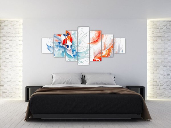 Obraz - Ryby (210x100 cm)