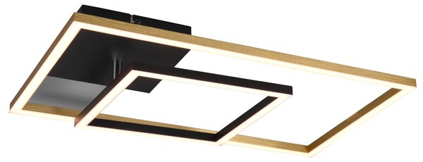 Stropní LED svítidlo PADELLA černá/kov