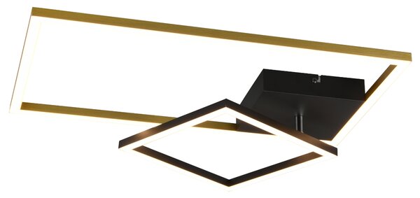 Stropní LED svítidlo PADELLA černá/kov