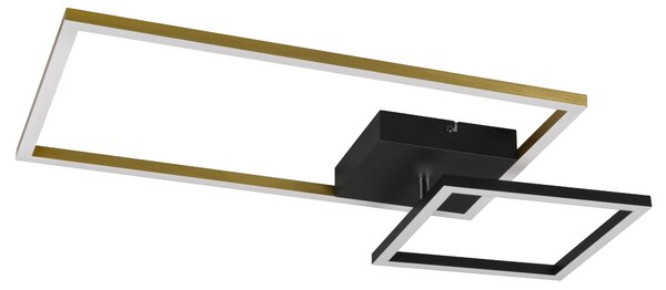Stropní LED svítidlo PADELLA černá/kov