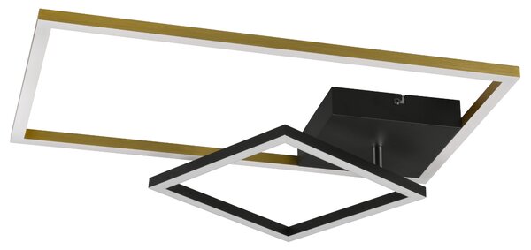 Stropní LED svítidlo PADELLA černá/kov