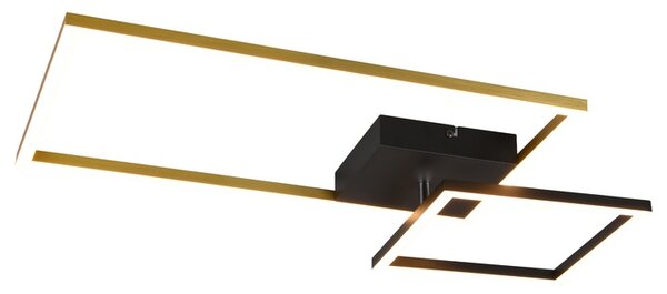 Stropní LED svítidlo PADELLA černá/kov