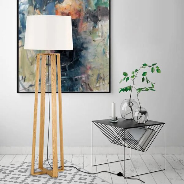 Dřevěná stojací lampa Alma 38