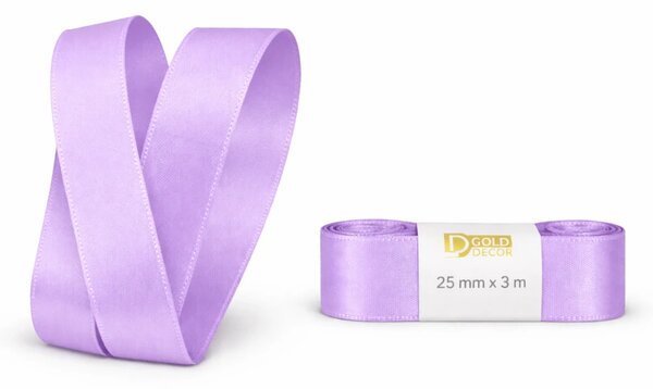 Stuha taftová LILAC WHISPER lila 25mm x 3m (7,-Kč/m)lavender