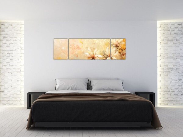 Obraz - Květy (170x50 cm)