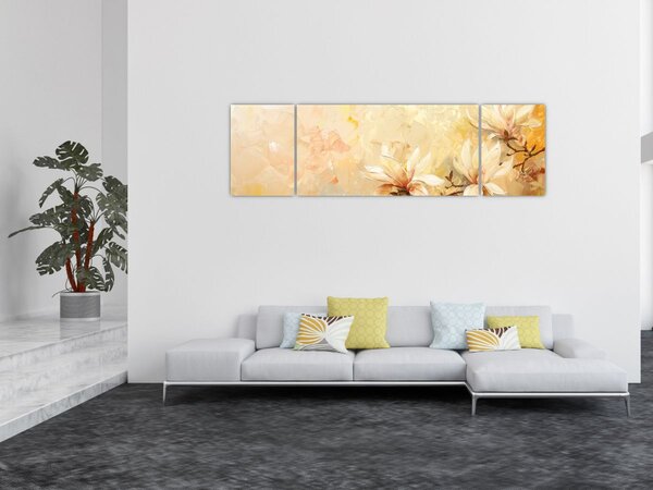 Obraz - Květy (170x50 cm)