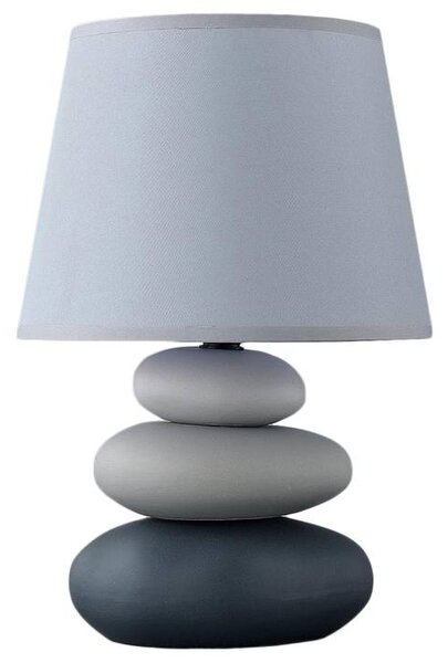 Stolní lampa EVELINA šedá/hnědá