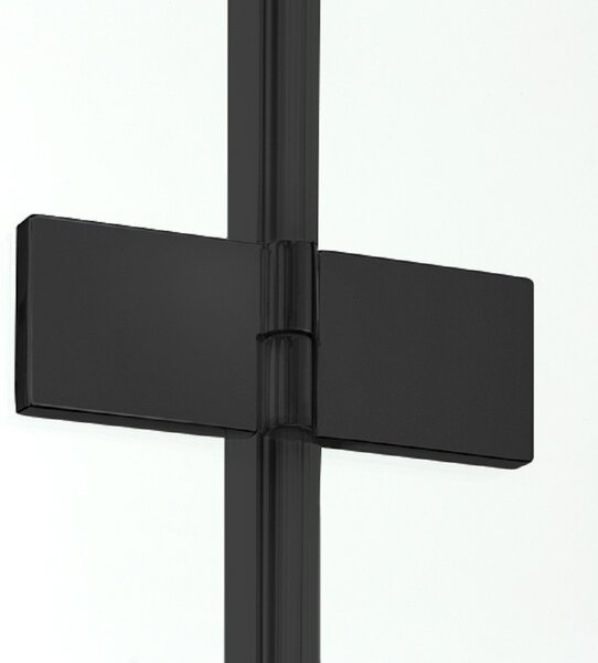 New Trendy New Soleo Black sprchový kout 100x70 cm obdélníkový černá matný/průhledné sklo D-0237A/D-0116B