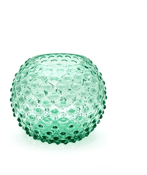 Sklárna Častolovice - Váza 12cm - Hobnail - Ananas - beryl