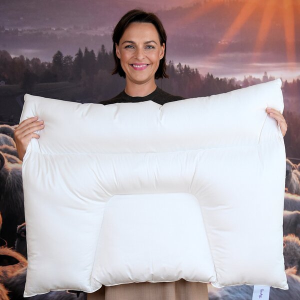 Velký zdravotní vlněný polštář Besky Premium Varianta: velký zdravotní vlněný polštář 90×70 cm