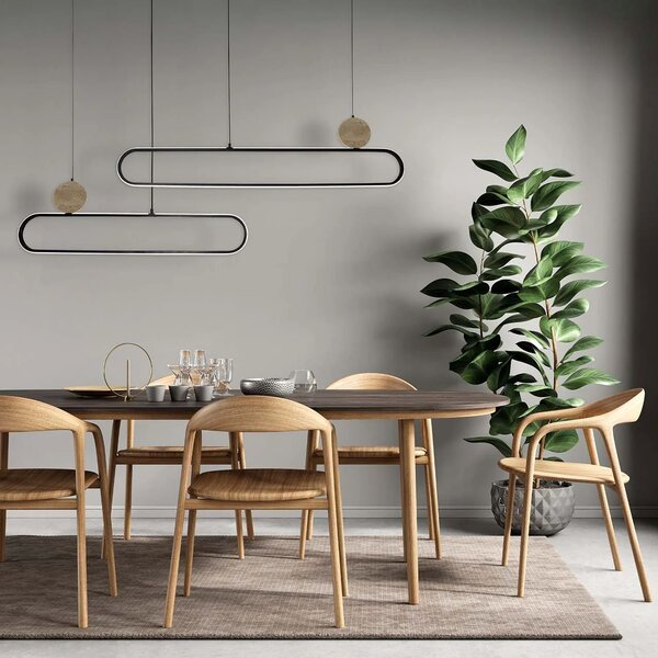 Goldlux Florentyna závěsné svítidlo 2x48 W černá 333889
