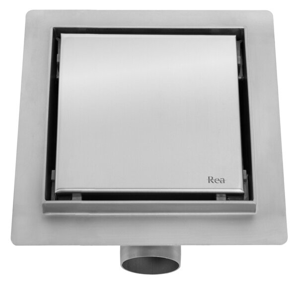 Odtokový žlab REA NEO 150x150 Nickel Brush
