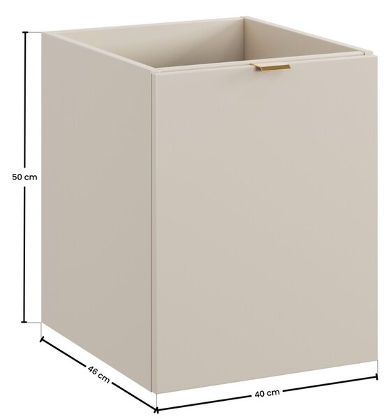 Comad Dalia Cashmere skříňka 40x46x50 cm boční závěsná béžová DALIA CASHMERE 81-40-1DK