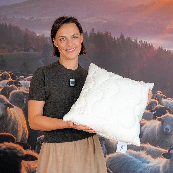 Malý vlněný polštář Besky Premium Varianta: malý vlněný polštář 40×40 cm
