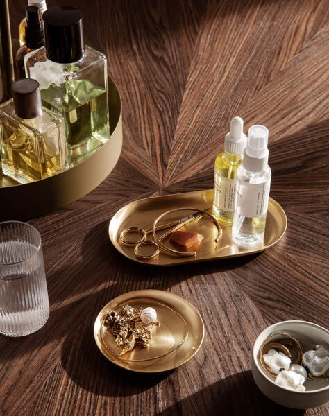 Ferm Living Tác Basho Round, brass