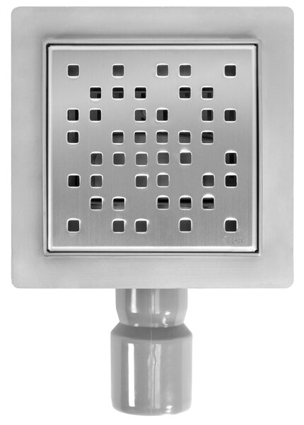 Odtokový žlab REA DOTS Nickel Brush 12x12