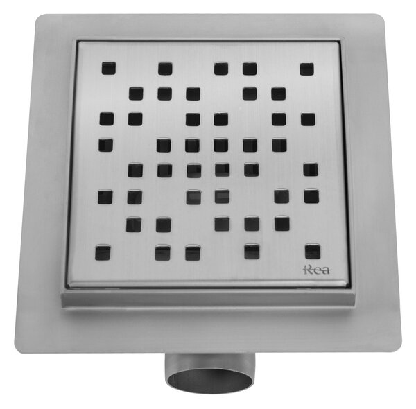Odtokový žlab REA DOTS Nickel Brush 12x12