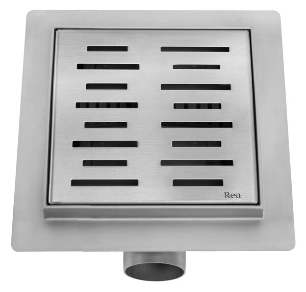 Odtokový žlab REA LINE 150x150 Nickel Brush