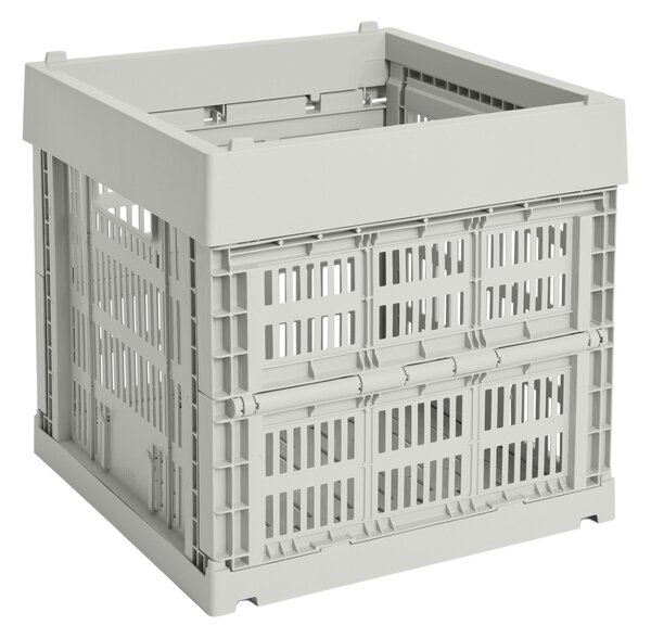 HAY Úložný box Colour Crate, Cube, Grey