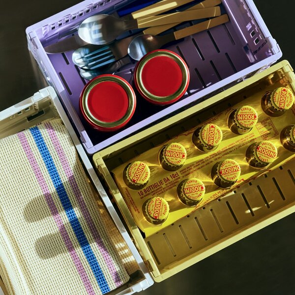 HAY Úložný box Colour Crate, Large Square, Off-White