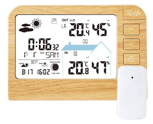 JVD Digitální meteorologická stanice s LED podsvícením JVD RB767.1 (Elektrický adaptér do sítě)
