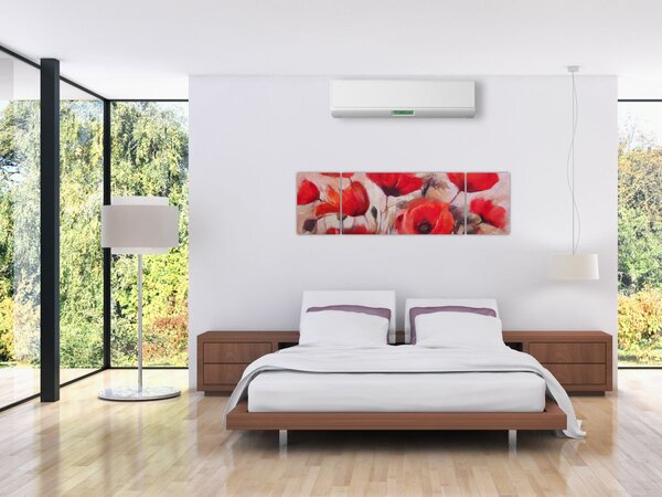 Obraz - Vlčí máky (170x50 cm)