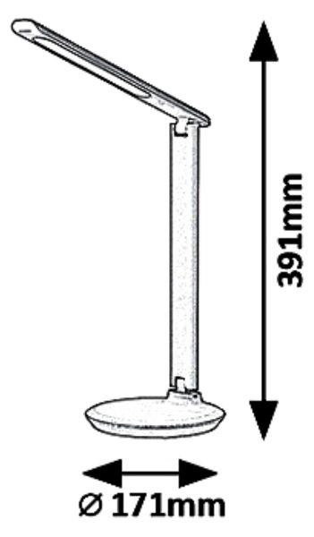 Stolní lampa OSIAS černá