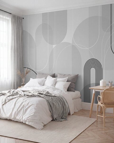 Fototapety Stylové minimalistické oblouky, Fototapety abstraktní, w02826v1 : uwalls.cz