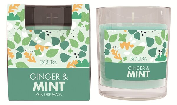 ROURA Ginger & Mint Vonná svíčka, 125 g