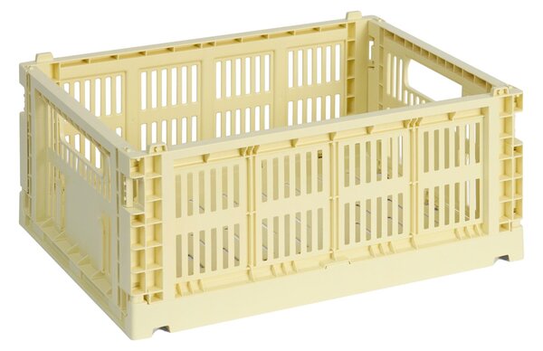 HAY Úložný box Colour Crate, Medium, Light Yellow