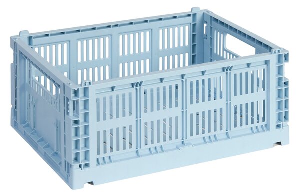 HAY Úložný box Colour Crate, Medium, Soft Blue
