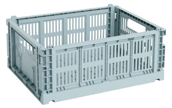 HAY Úložný box Colour Crate, Medium, Dusty Blue