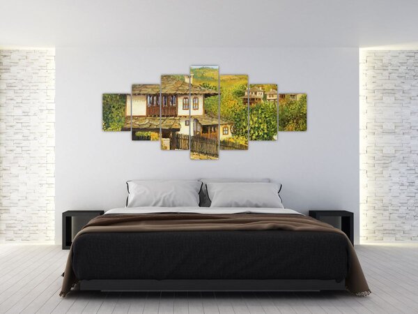 Obraz - Chaloupky v létě (210x100 cm)